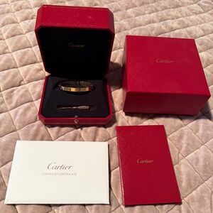 Cartier Love bracelet 18K Rose Gold 17